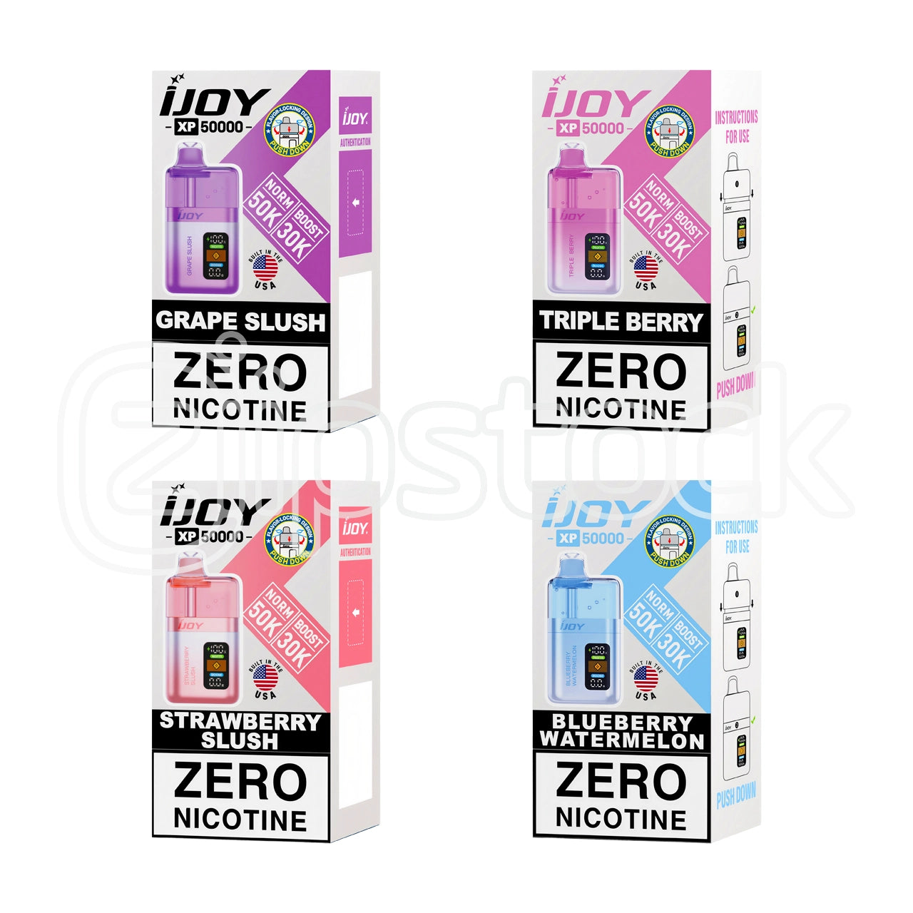 iJoy XP 50K Puffs 0% ZERO Nicotine Vape