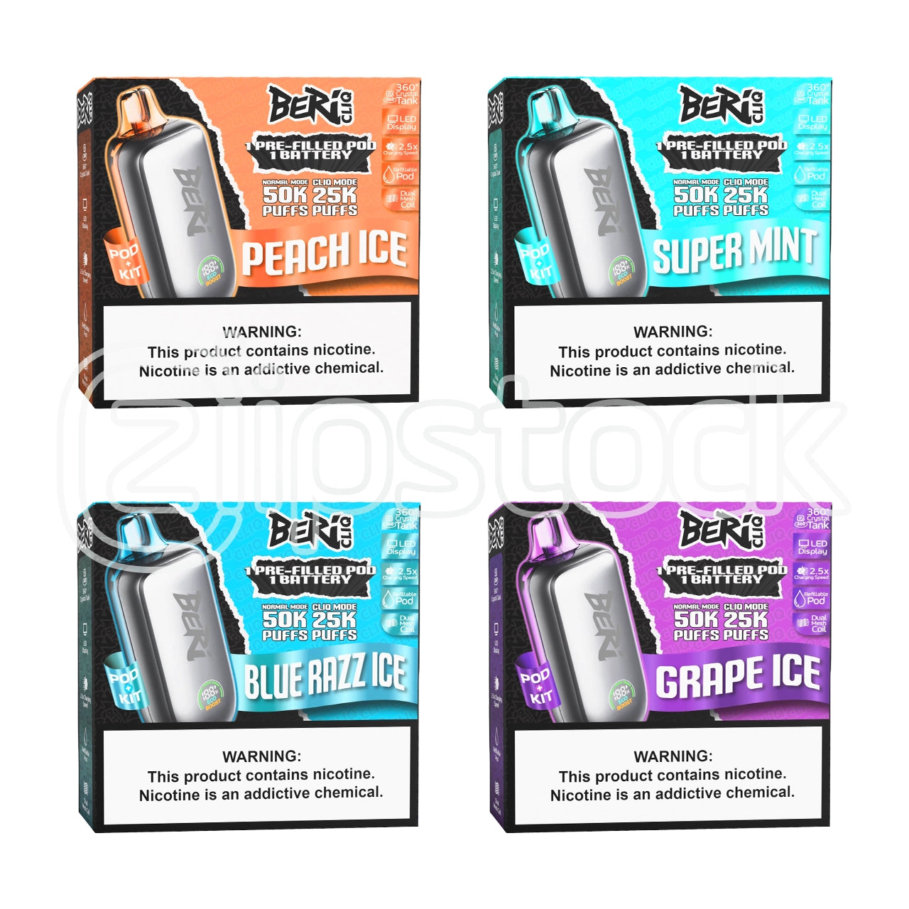 BERI Cliq 50K Kit & Pod Disposable
