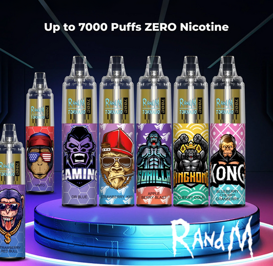 R and M Tornado 7000 Puffs ZERO Nicotine Disposable Vape