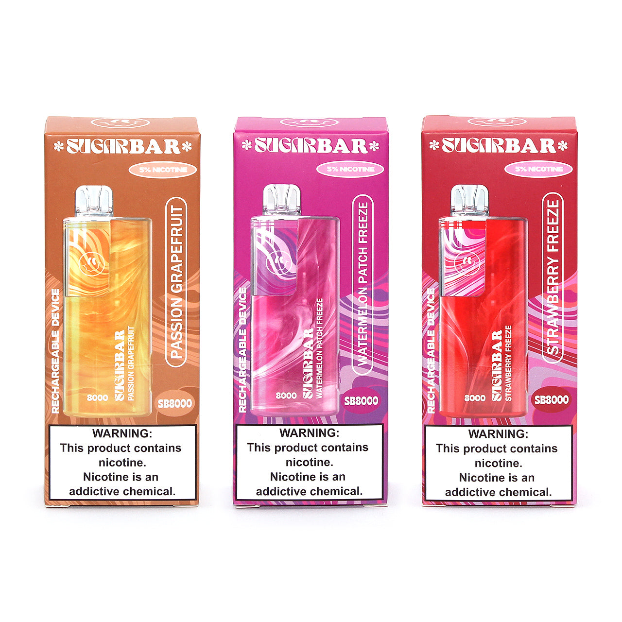 Sugar Bar 8000 Rechargeable Vape